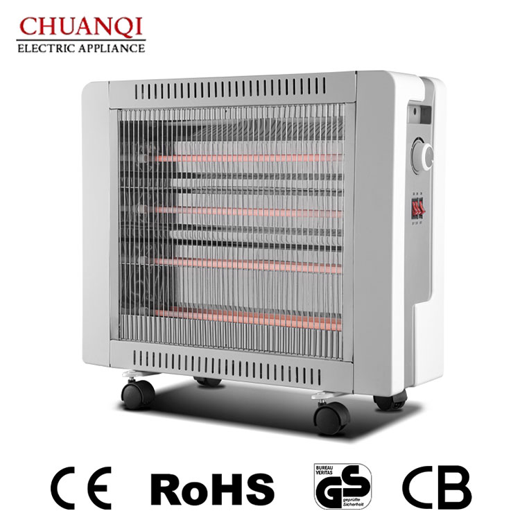 2400W 5 Σωλήνες Quartz Heater with Castors